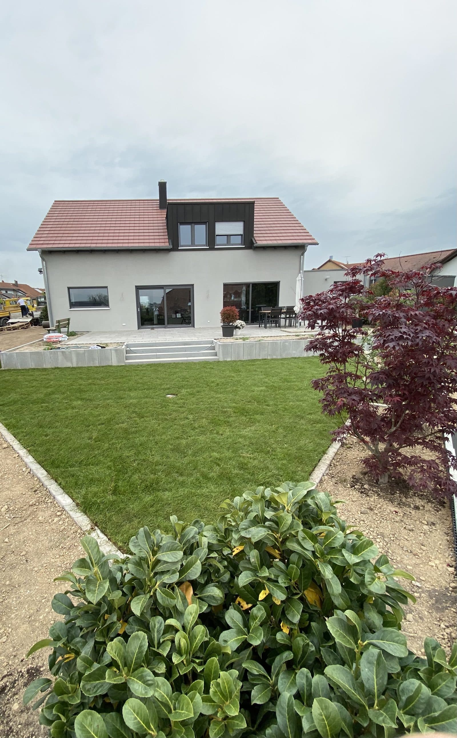 Neu gestalteter Gartenbereich